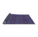 Thickness of Patterned Purple Rug, pat1148lblu