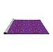 Sideview of Machine Washable Transitional Crimson Purple Rug, wshpat1148pur