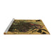 Sideview of Machine Washable Transitional Orange Gold Rug, wshpat115brn