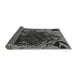 Thickness of Patterned Charcoal Black Rug, pat115gry