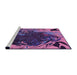 Sideview of Machine Washable Transitional Purple Rug, wshpat115pur