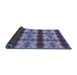 Thickness of Patterned Purple Mimosa Purple Rug, pat1150blu