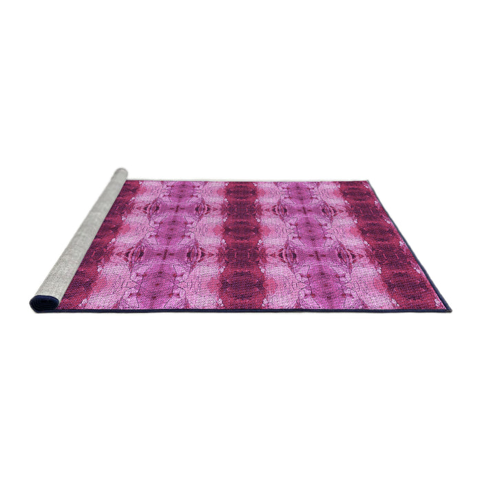 Sideview of Machine Washable Transitional Violet Purple Rug, wshpat1150pur