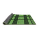 Thickness of Patterned Dark Forest Green Rug, pat1151grn