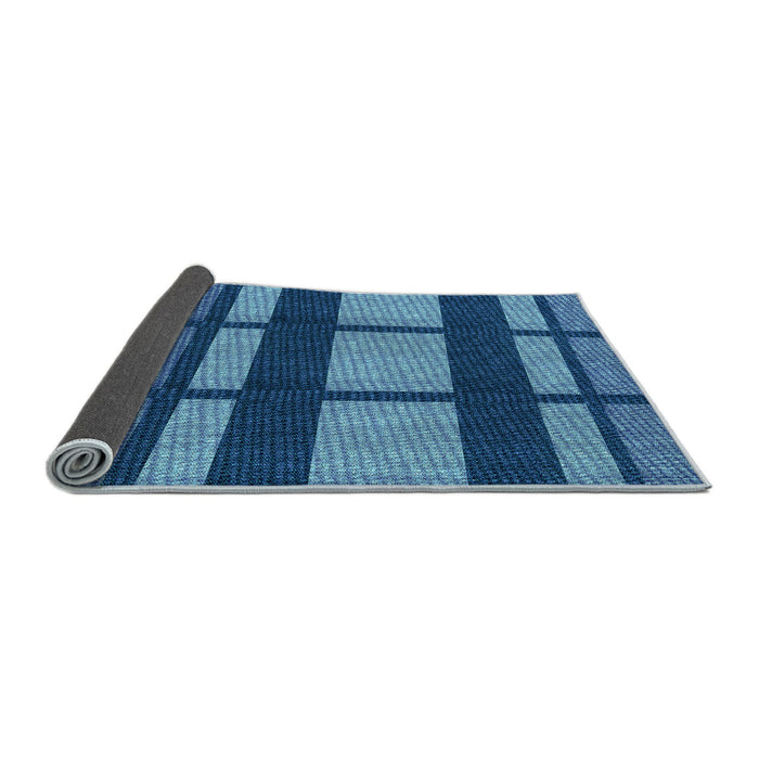 Thickness of Patterned Blueberry Blue Rug, pat1151lblu