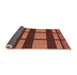 Thickness of Patterned Saffron Red Rug, pat1151org