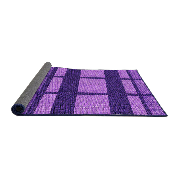 Thickness of Patterned Amethyst Purple Rug, pat1151pur