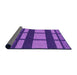 Thickness of Patterned Amethyst Purple Rug, pat1151pur