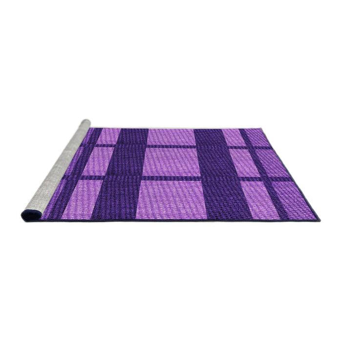 Sideview of Machine Washable Transitional Amethyst Purple Rug, wshpat1151pur