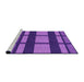 Sideview of Machine Washable Transitional Amethyst Purple Rug, wshpat1151pur