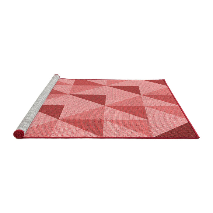 Sideview of Machine Washable Transitional Light Coral Pink Rug, wshpat1152rd