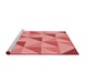 Sideview of Machine Washable Transitional Light Coral Pink Rug, wshpat1152rd