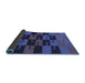 Thickness of Patterned Midnight Blue Rug, pat1153blu