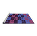 Sideview of Machine Washable Transitional Plum Velvet Purple Rug, wshpat1153pur