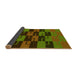 Thickness of Patterned Dark Yellow Green Rug, pat1153yw