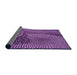 Thickness of Patterned Purple Rug, pat1154pur