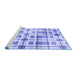 Sideview of Machine Washable Transitional Periwinkle Purple Rug, wshpat1155blu