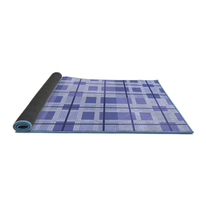 Thickness of Patterned Periwinkle Purple Rug, pat1155blu