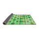 Thickness of Patterned Jade Green Rug, pat1155grn