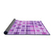 Thickness of Patterned Blossom Pink Rug, pat1155pur