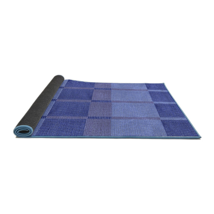 Thickness of Patterned Sky Blue Rug, pat1156blu
