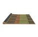 Thickness of Patterned Saddle Brown Rug, pat1156brn