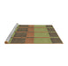 Sideview of Machine Washable Transitional Saddle Brown Rug, wshpat1156brn