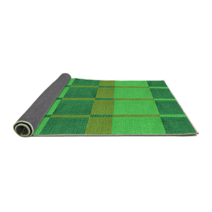 Thickness of Patterned Forest Green Rug, pat1156grn