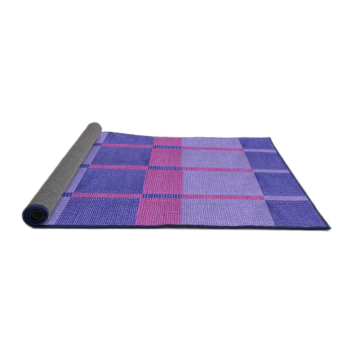 Thickness of Patterned Purple Mimosa Purple Rug, pat1156pur