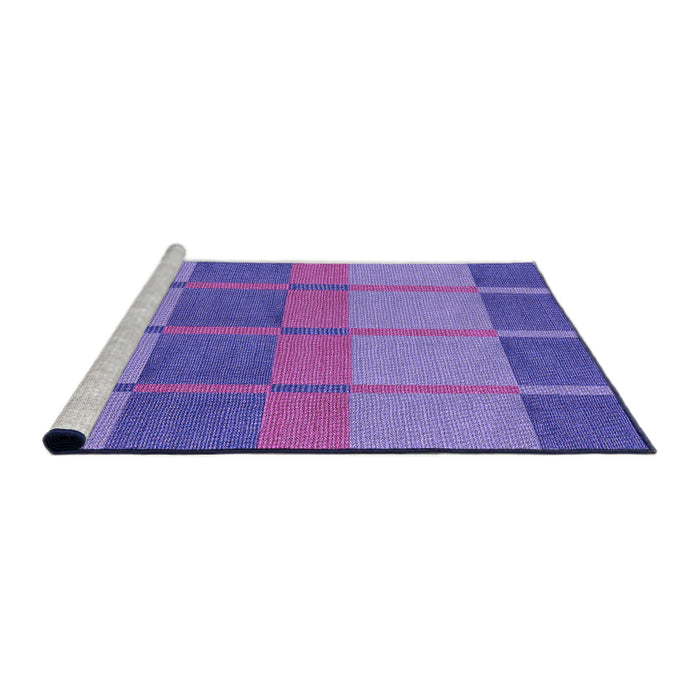 Sideview of Machine Washable Transitional Purple Mimosa Purple Rug, wshpat1156pur