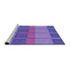 Sideview of Machine Washable Transitional Purple Mimosa Purple Rug, wshpat1156pur