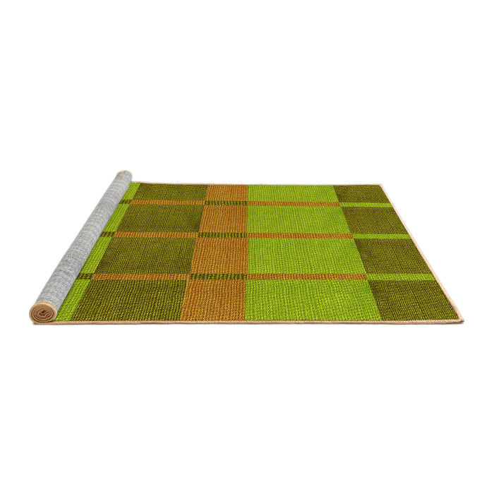 Sideview of Machine Washable Transitional Pistachio Green Rug, wshpat1156yw