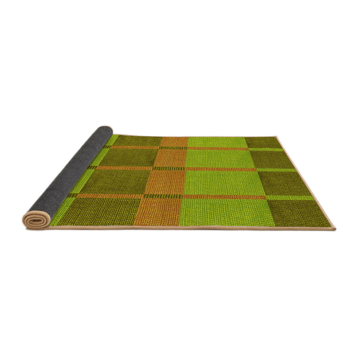 Thickness of Patterned Pistachio Green Rug, pat1156yw