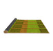 Thickness of Patterned Pistachio Green Rug, pat1156yw