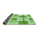 Thickness of Patterned Jade Green Rug, pat1157grn