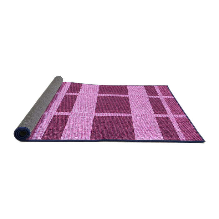 Thickness of Patterned Violet Purple Rug, pat1158pur