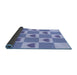 Thickness of Patterned Pastel Blue Rug, pat1159blu