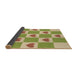 Thickness of Patterned Ginger Brown Green Rug, pat1159brn