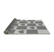 Thickness of Patterned Silver Gray Rug, pat1159gry