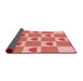 Thickness of Patterned Pastel Pink Rug, pat1159rd