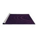 Sideview of Machine Washable Transitional Black Rug, wshpat116pur