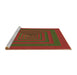 Sideview of Machine Washable Transitional Oak Brown Rug, wshpat1160brn