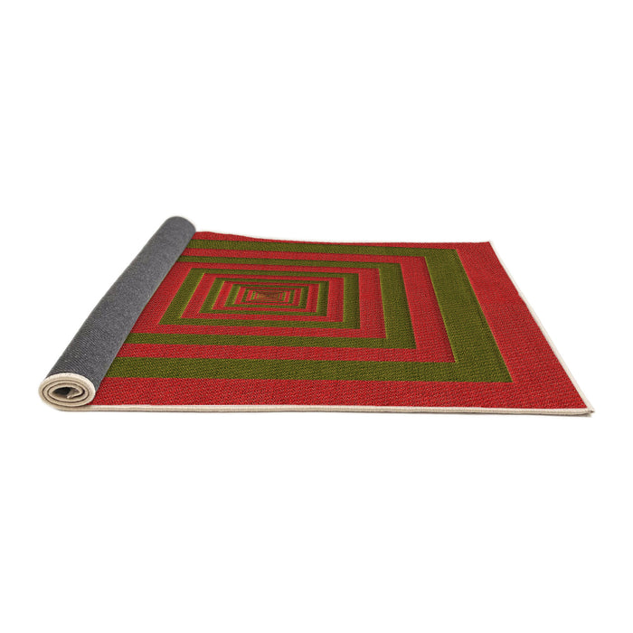 Thickness of Patterned Dark Bronze Brown Rug, pat1160org