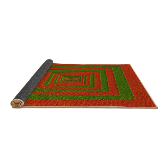 Thickness of Patterned Red Rug, pat1160yw