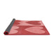 Thickness of Patterned Ruby Red Rug, pat1161rd