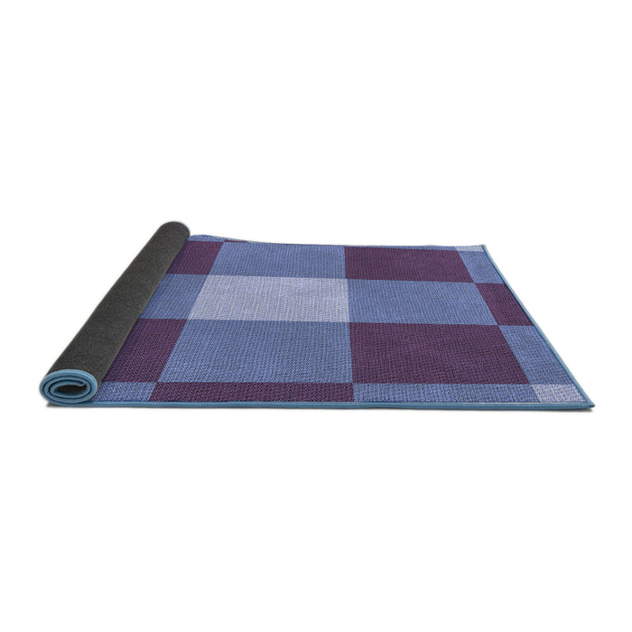 Thickness of Patterned Sky Blue Rug, pat1162blu