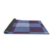 Thickness of Patterned Sky Blue Rug, pat1162blu