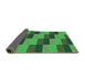 Thickness of Patterned Forest Green Rug, pat1163grn