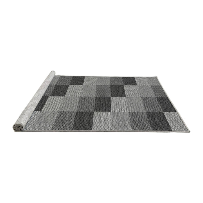 Sideview of Machine Washable Transitional Dark Gray Rug, wshpat1163gry
