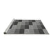 Sideview of Machine Washable Transitional Dark Gray Rug, wshpat1163gry